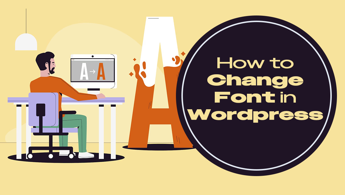 how to change font in wordpress blog banner