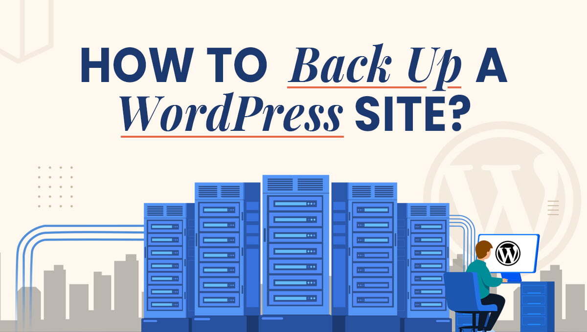 How to Backup a WordPress Site blog banner